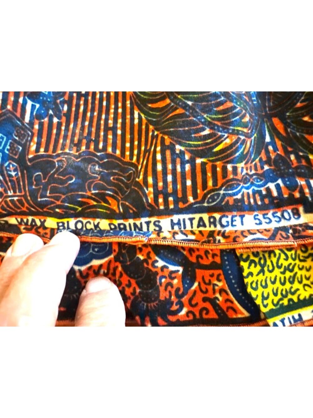 Classy City Chicks 3X Orange Blue African Print Dashiki Tunic Boho Festival Chic - Picture 8 of 10